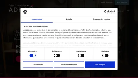 Capture du site Adhap Services