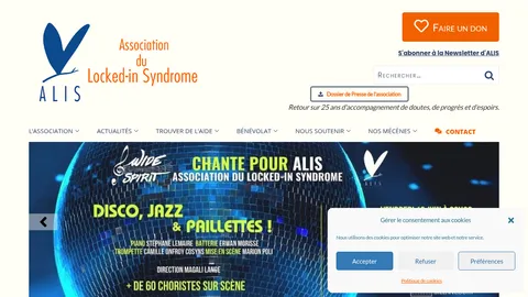 Capture du site ALIS