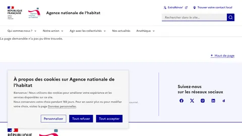 Capture du site ANAH