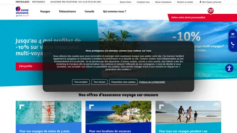 Capture du site Europ Assistance Senior