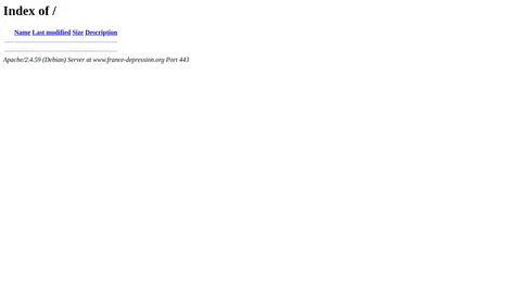 Capture du site France Dépression