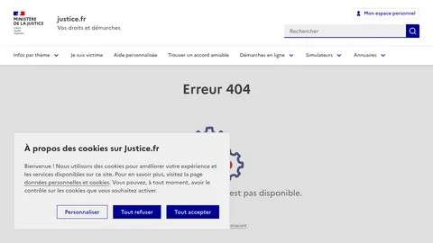 Capture Justice.fr Protection des majeurs