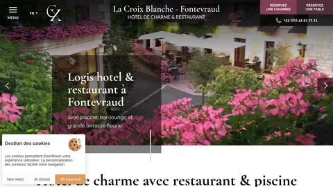 Capture du site La Croix Blanche portage repas