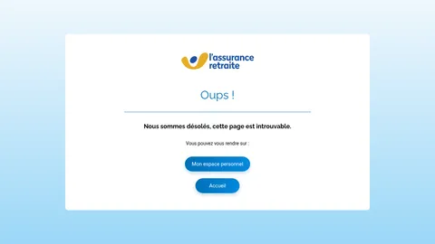 Capture du site L'Assurance Retraite