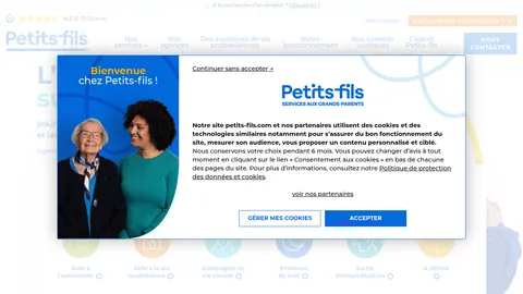 Capture du site Petits-fils