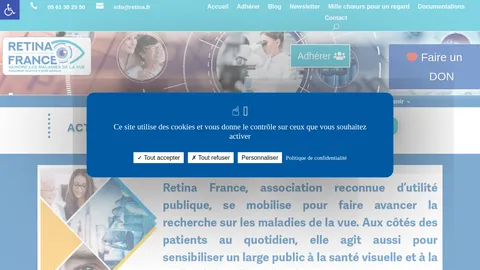 Capture du site Retina France