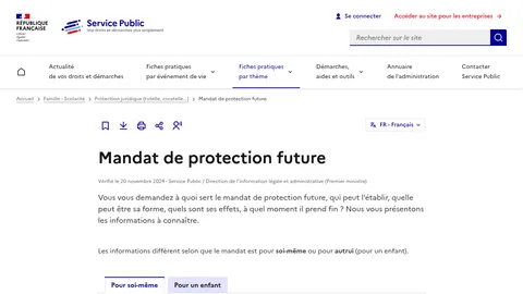Capture Mandat de protection future