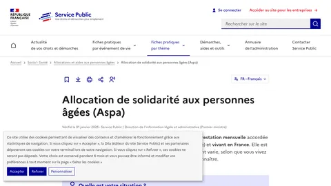 Capture de la page ASPA