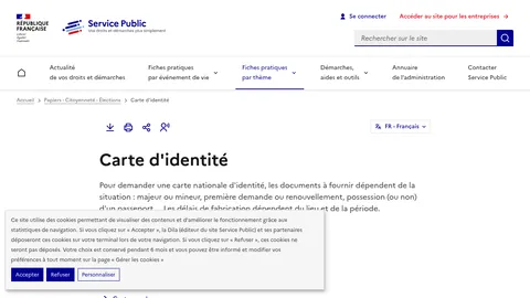 Capture d'écran de la section Personnes âgées sur Service-Public.fr