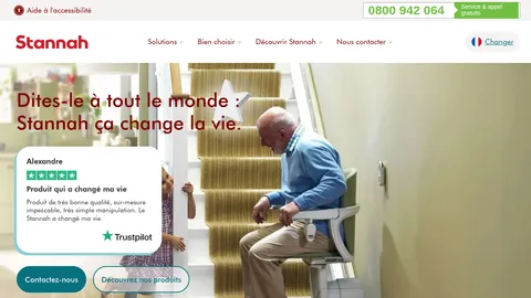 Capture du site Stannah France