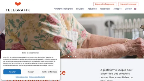 Capture du site Télégrafik