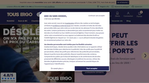 Capture du site Tousergo